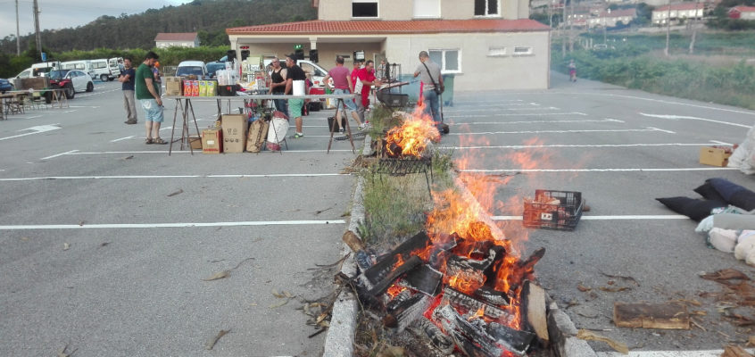 Fiesta przed albergue!